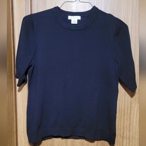 Liz Claiborne XL black knit top